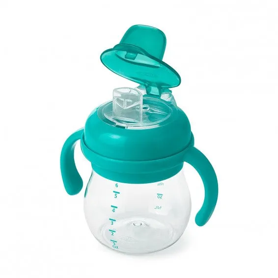 OXO Tot Grow Soft Spout Cup With Removable Handles 6oz/150ml 4m  - Teal