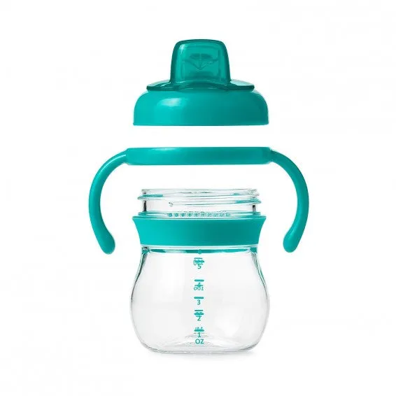 OXO Tot Grow Soft Spout Cup With Removable Handles 6oz/150ml 4m  - Teal