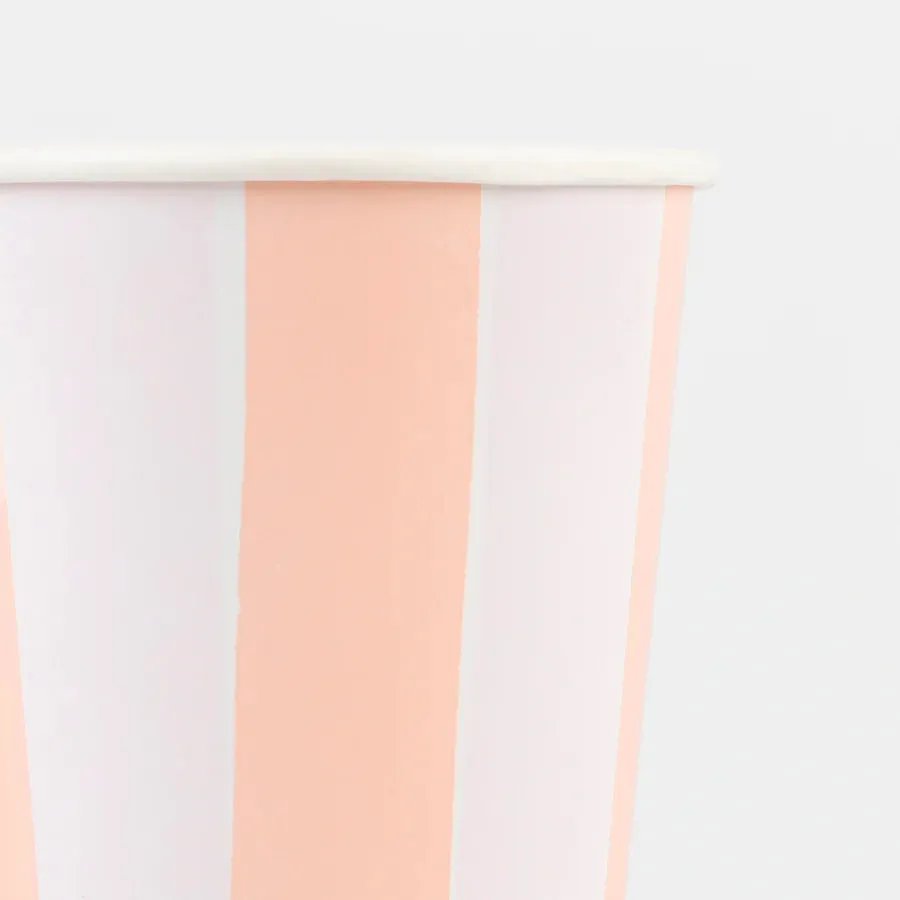 Pastel Stripe Cups
