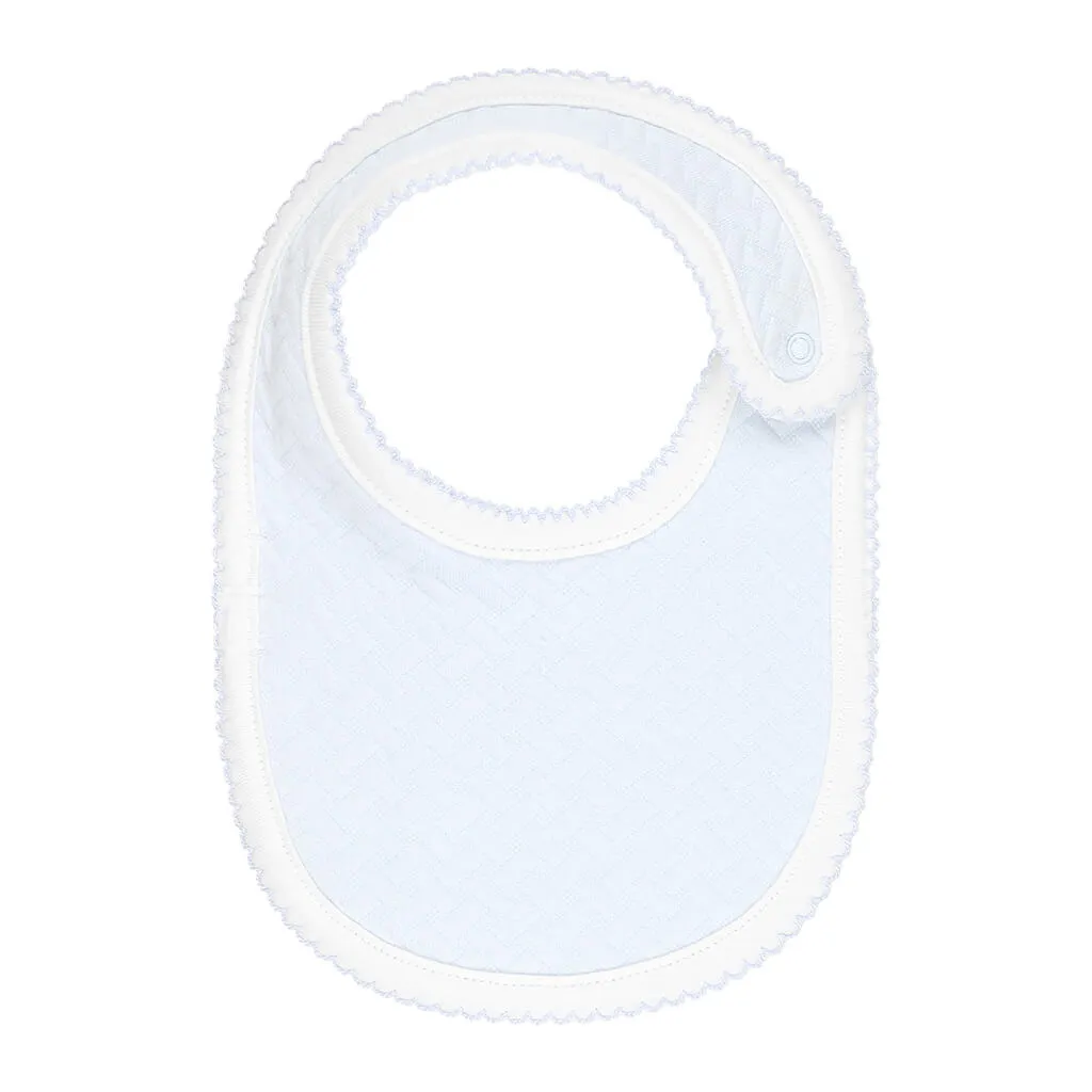 Pique Side Clip Bib Blue