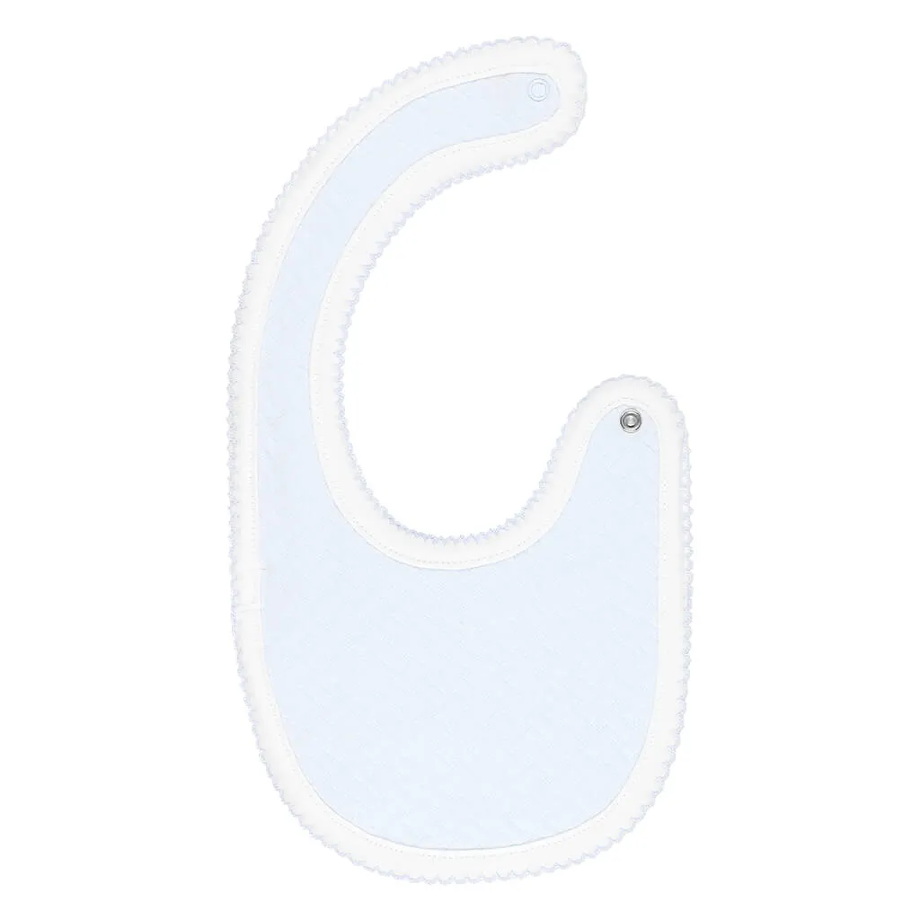 Pique Side Clip Bib Blue