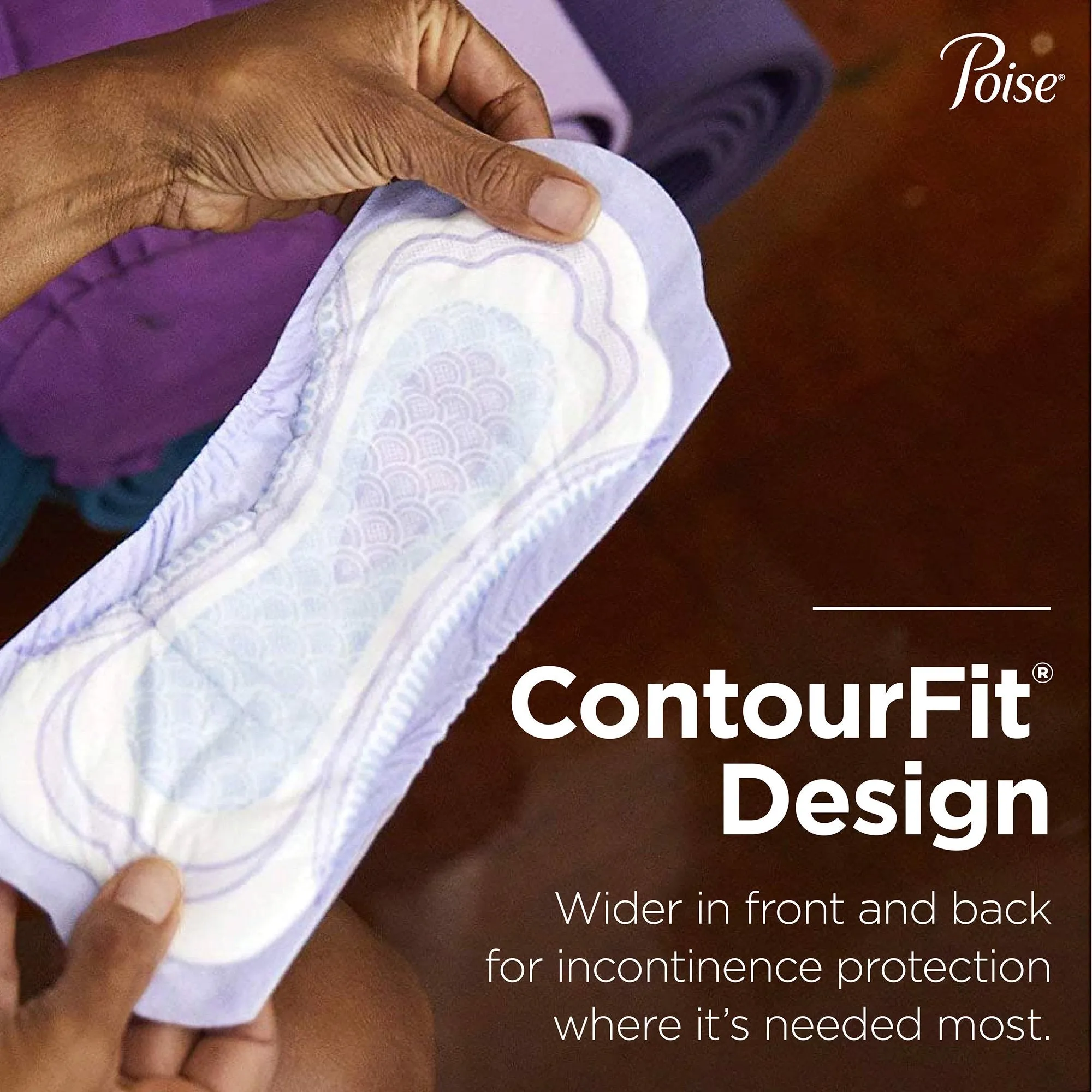Poise® Moderate Bladder Control Pad, Regular Length