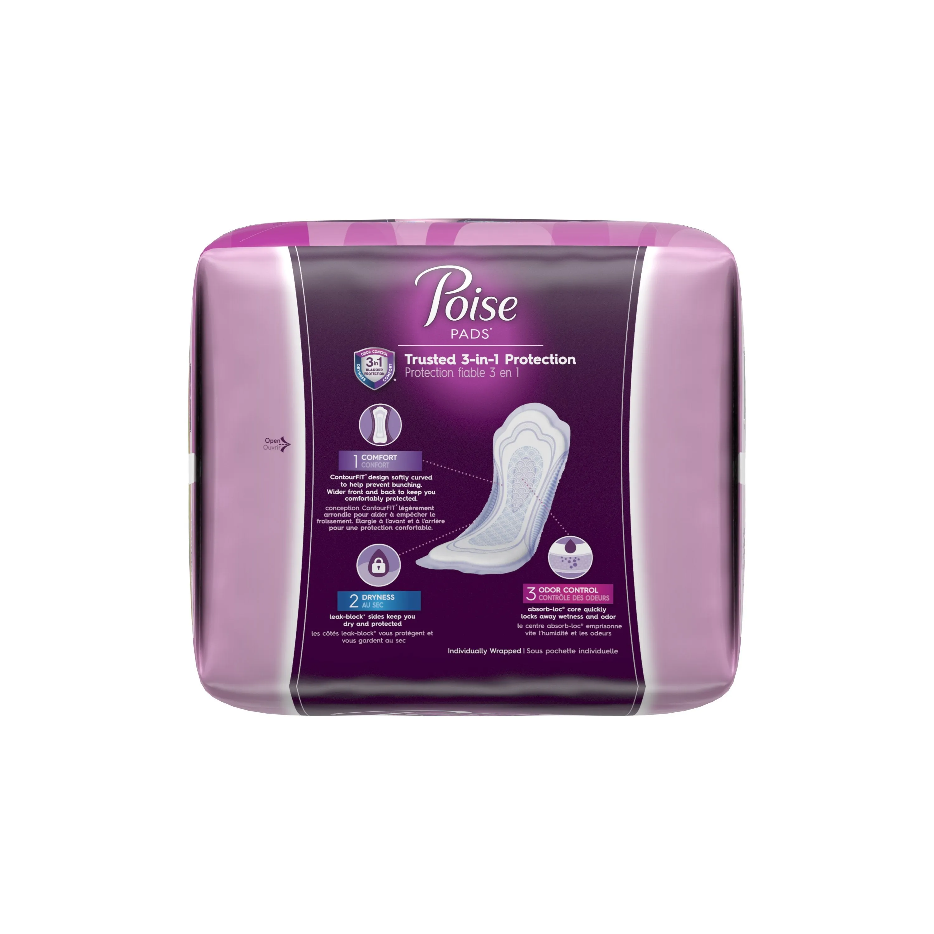 Poise® Moderate Bladder Control Pad, Regular Length