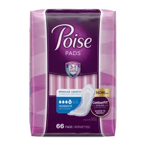 Poise® Moderate Bladder Control Pad, Regular Length