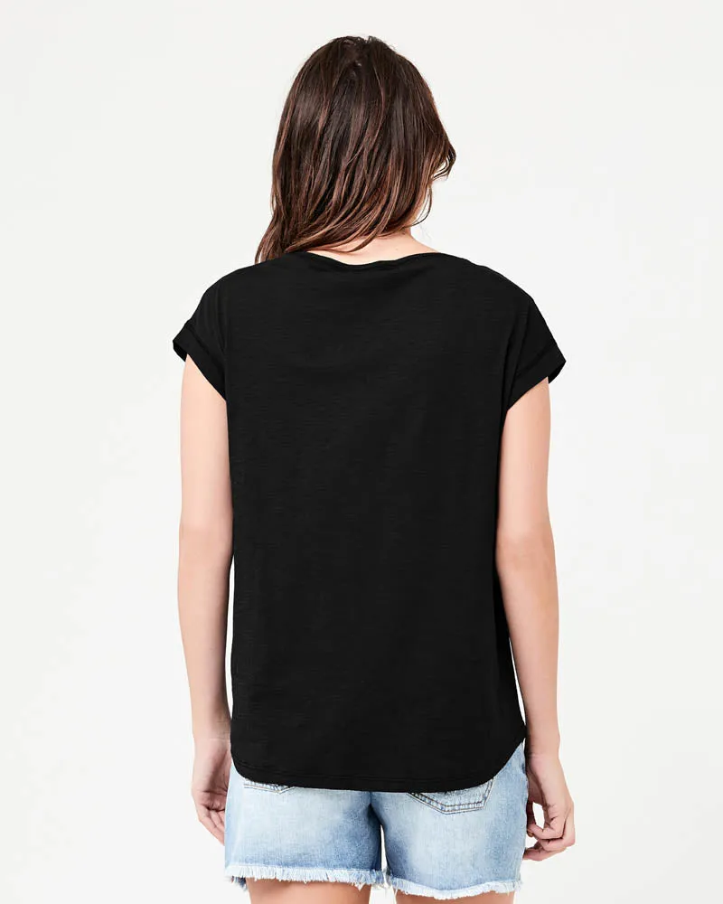 'Richie' Nursing Tee - Black