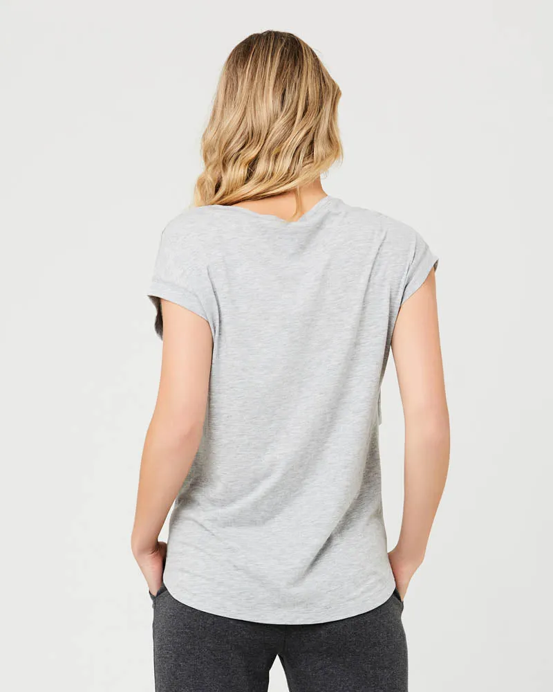'Richie' Nursing Tee - Grey Marle