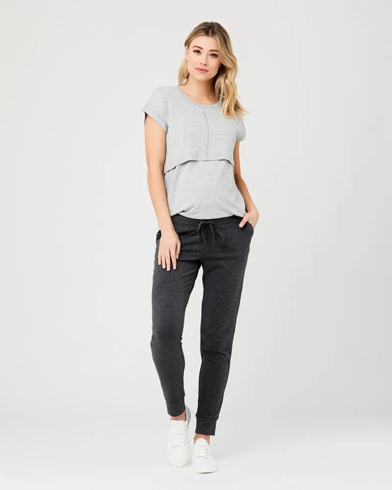 'Richie' Nursing Tee - Grey Marle