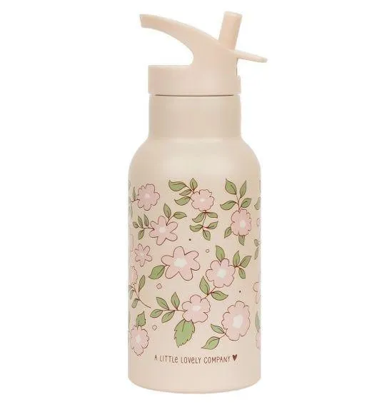Stainless Steel Drink Bottle: Blossoms Pink