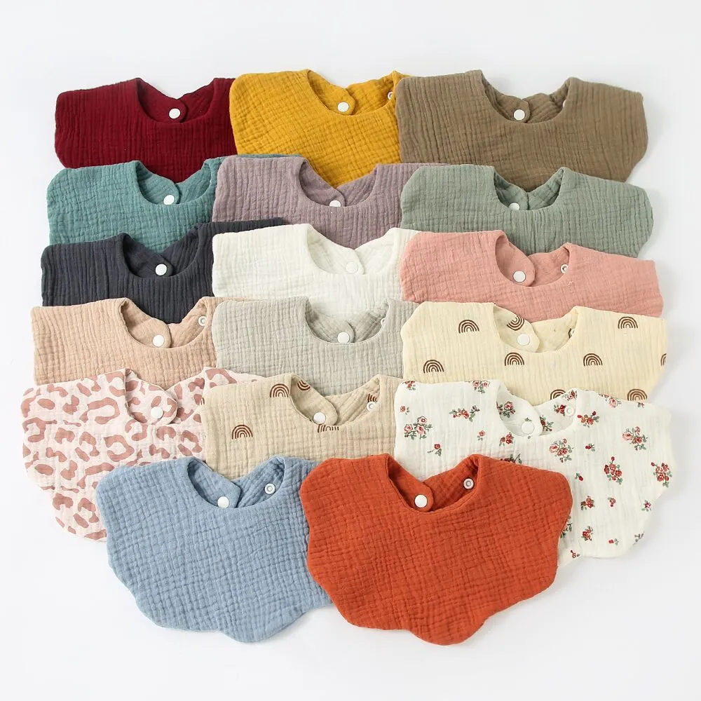 Stylish & Functional Soft Cotton Baby Bibs