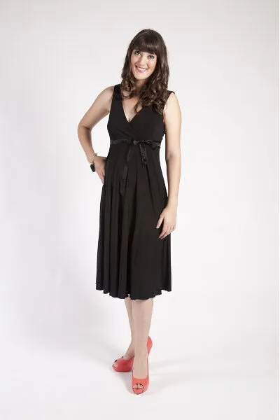 Szabo Maternity 'Sunray' Dress - Black