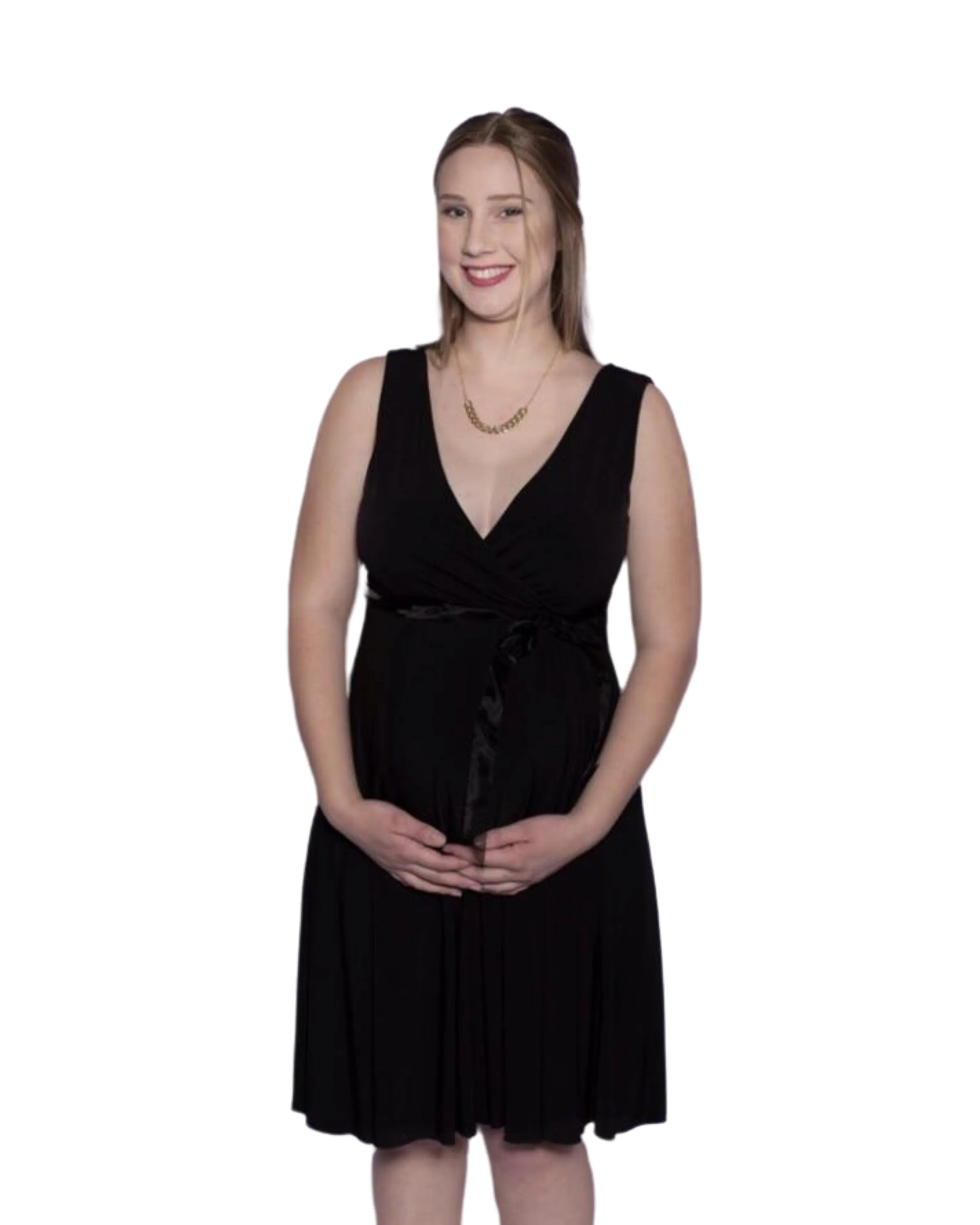 Szabo Maternity 'Sunray' Dress - Black