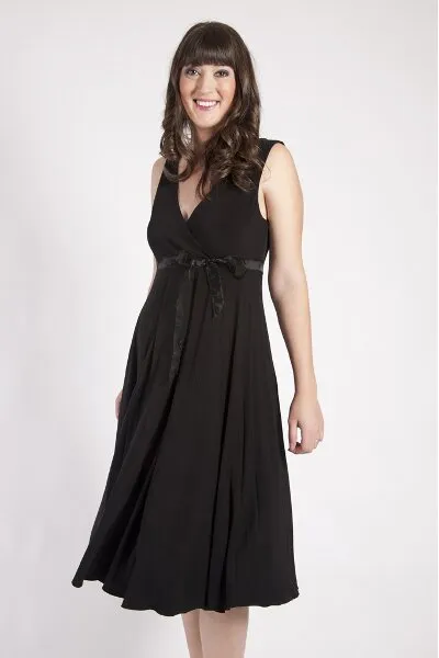 Szabo Maternity 'Sunray' Dress - Black