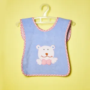 THE LITTLE LOOKERS Terry Cotton Double Layered Baby Bibs/Burp Cloth/Saliva Towel with Comfortable Tich Button Neck for Feeding Babies/Infants/Toddlers