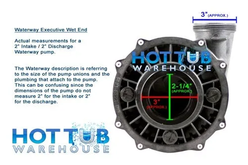 Waterway Executive 3 Horsepower 2 Spd 48 Frame Pump 3421221-1A - 2"