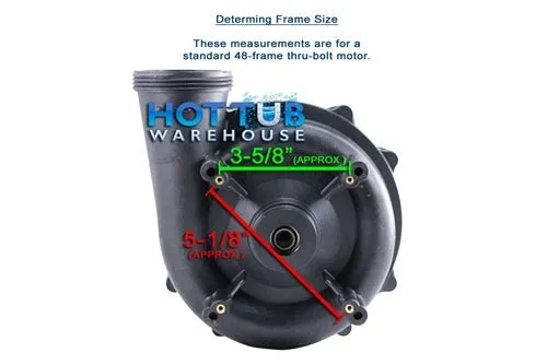 Waterway Executive 3 Horsepower 2 Spd 48 Frame Pump 3421221-1A - 2"