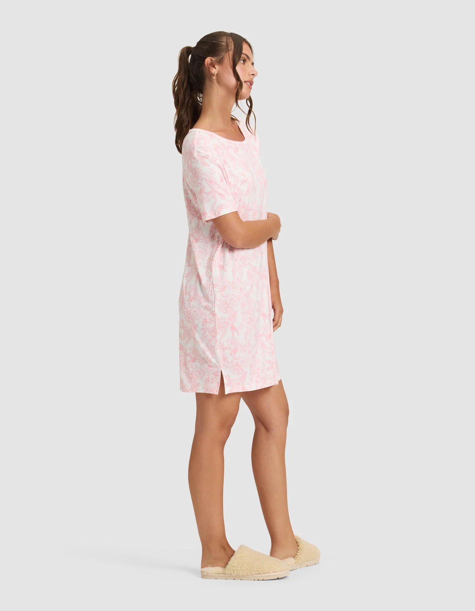 Women's Bamboo Stretch-Knit Sleep Dress