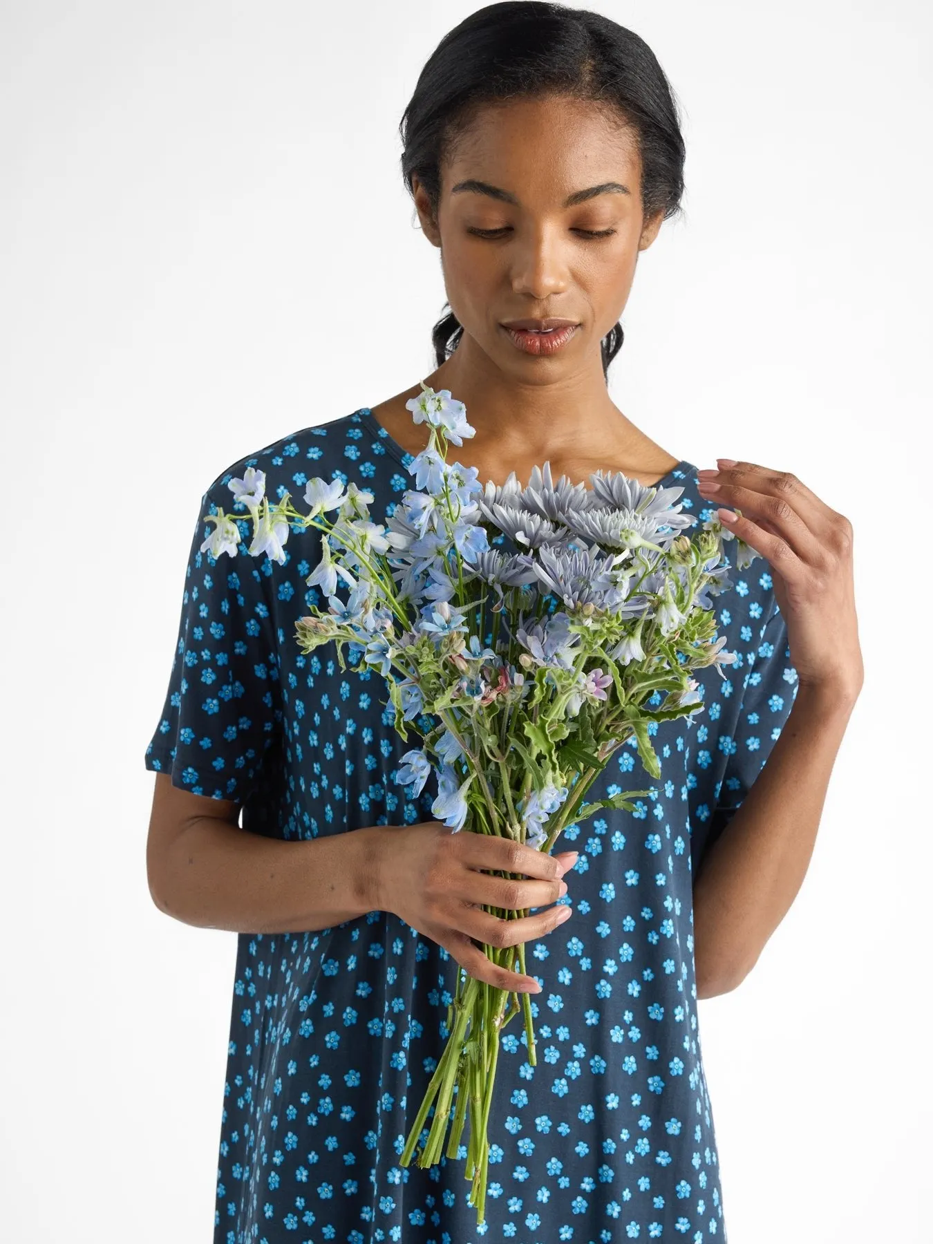 Women's Bamboo Stretch-Knit Sleep Dress