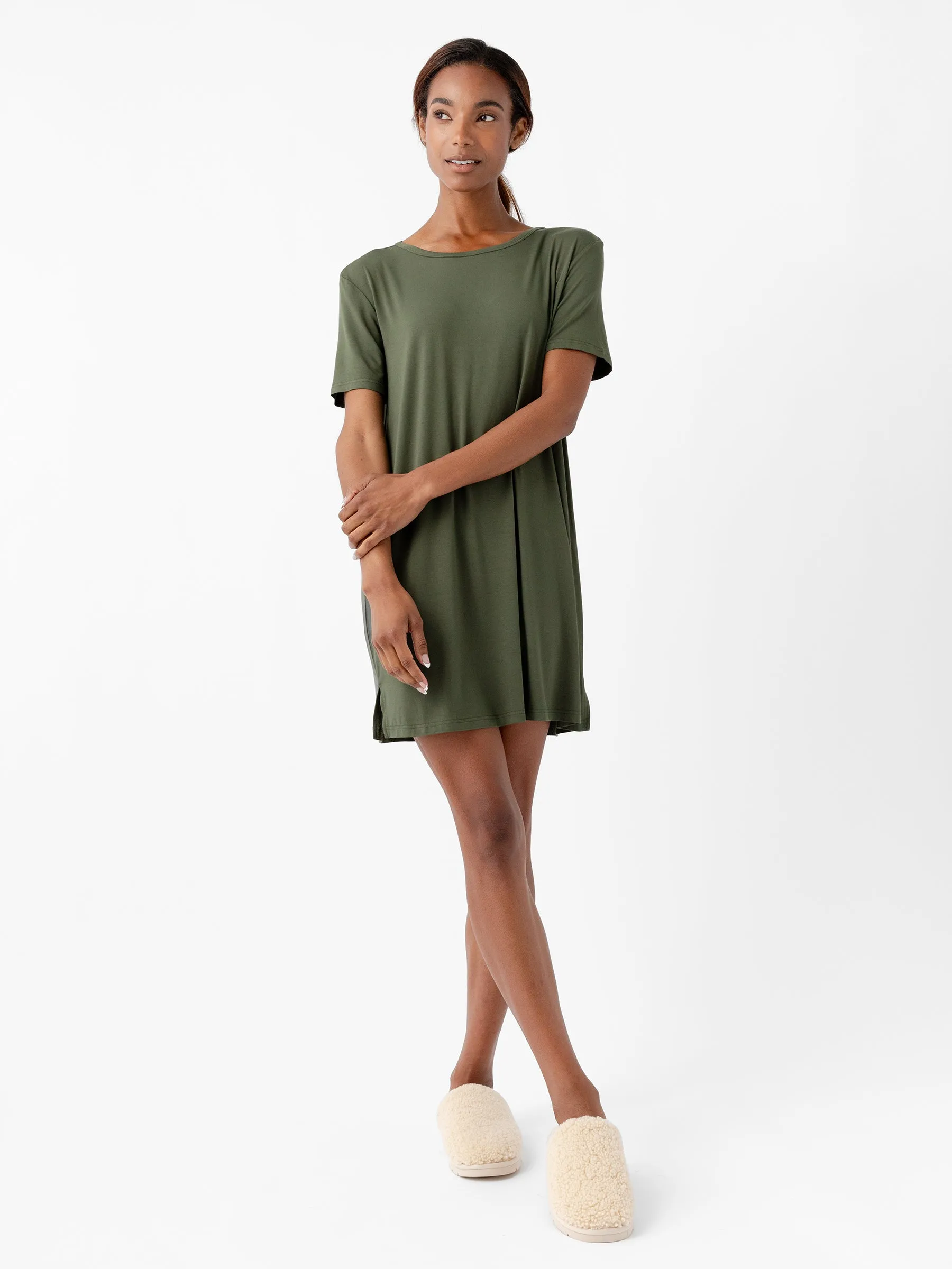 Women's Bamboo Stretch-Knit Sleep Dress