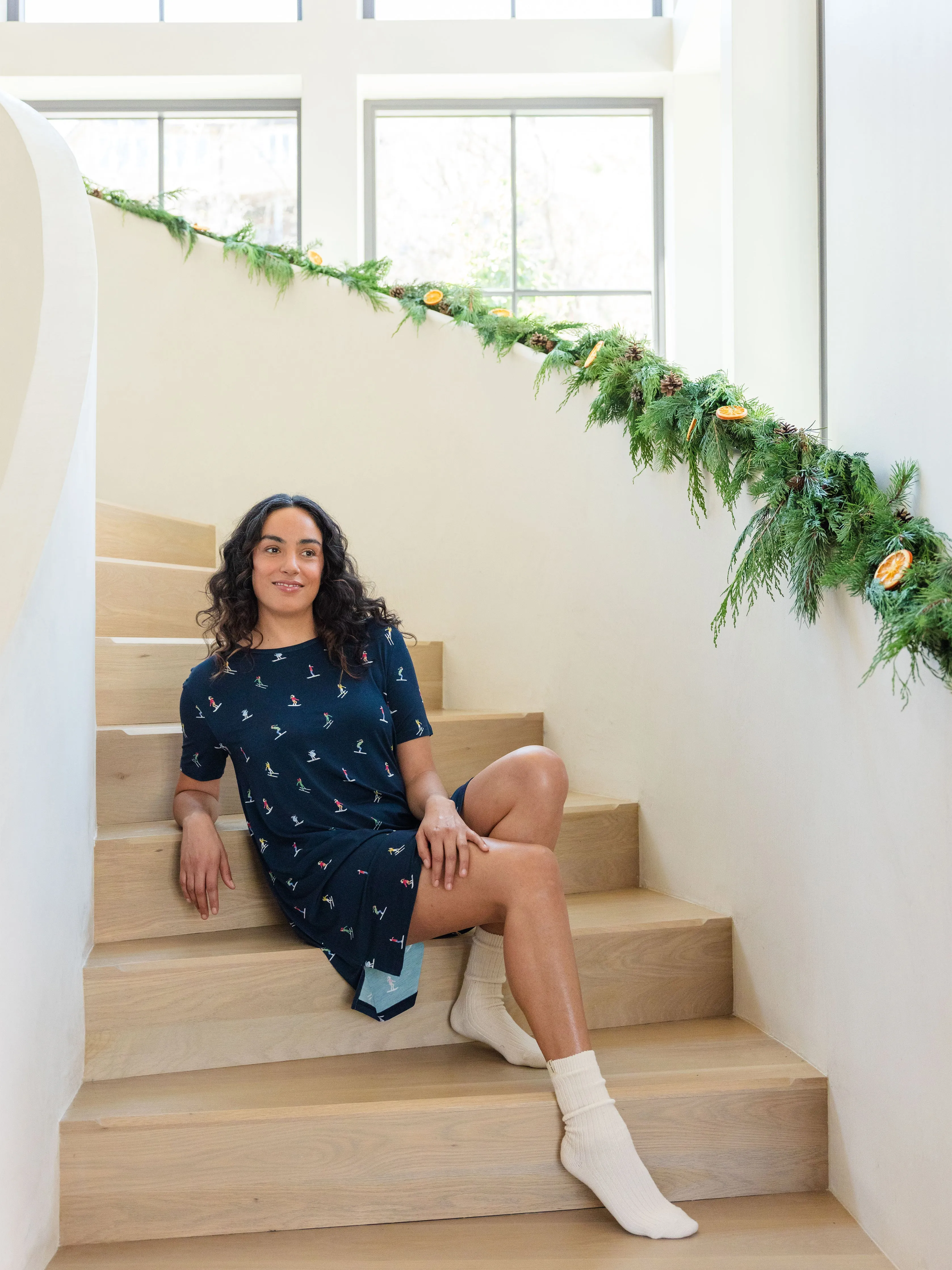 Women's Bamboo Stretch-Knit Sleep Dress